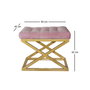 Atelier Del Sofa Puff Dorado y Rosa